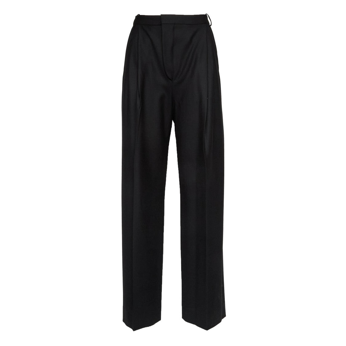 Victoria Beckham Charlee High Waisted Pleated Straight Leg Pants