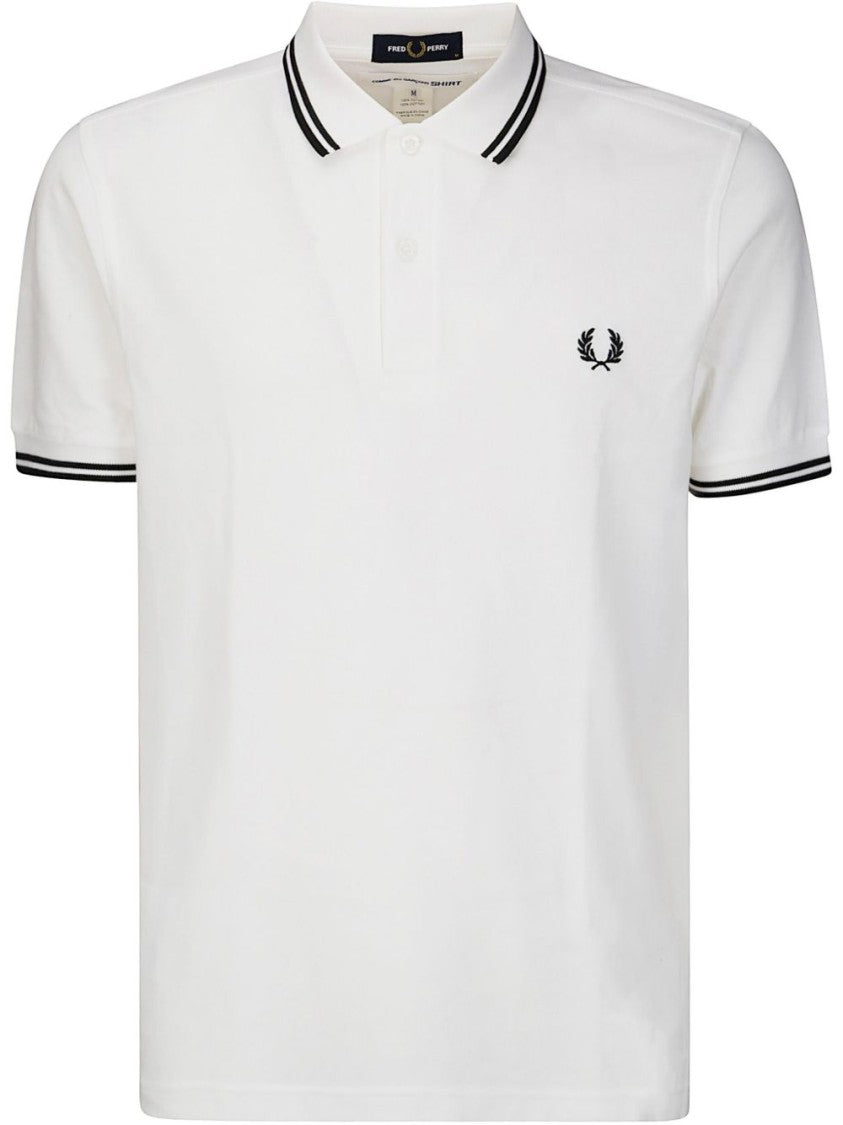 Comme Des Garçons Striped Trim Polo