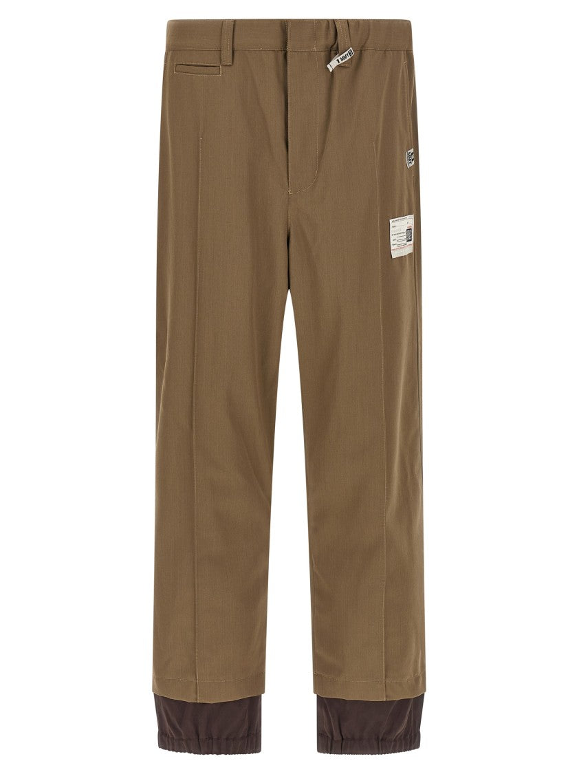 Maison Mihara Yasuhiro 'Mix Layered Wool Gabardine' Pants