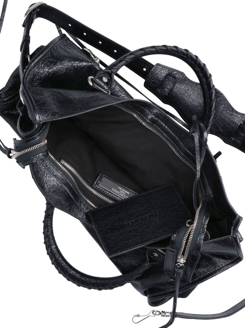Balenciaga Black Medium Le City Lamb Bag