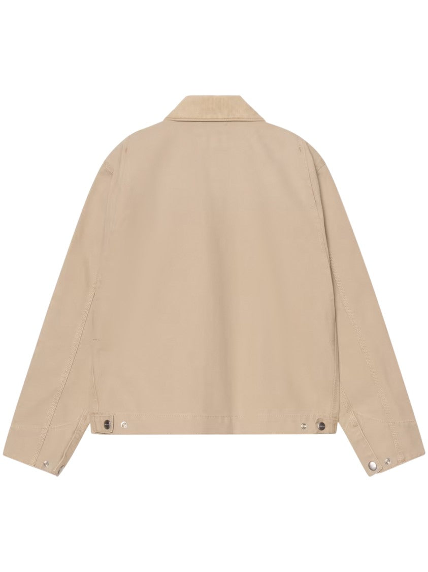 Carhartt Wip Boxy Cropped Jacket With Adjustable Snap Buttons