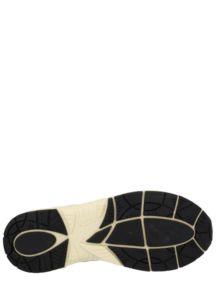 Autry Hyperway Layered Suede Cow Leather Sneakers