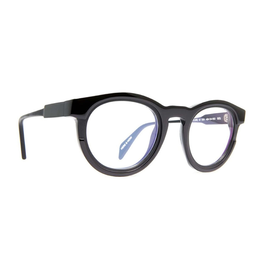 Siens Black Creature 117 Acetate Round Sunglasses