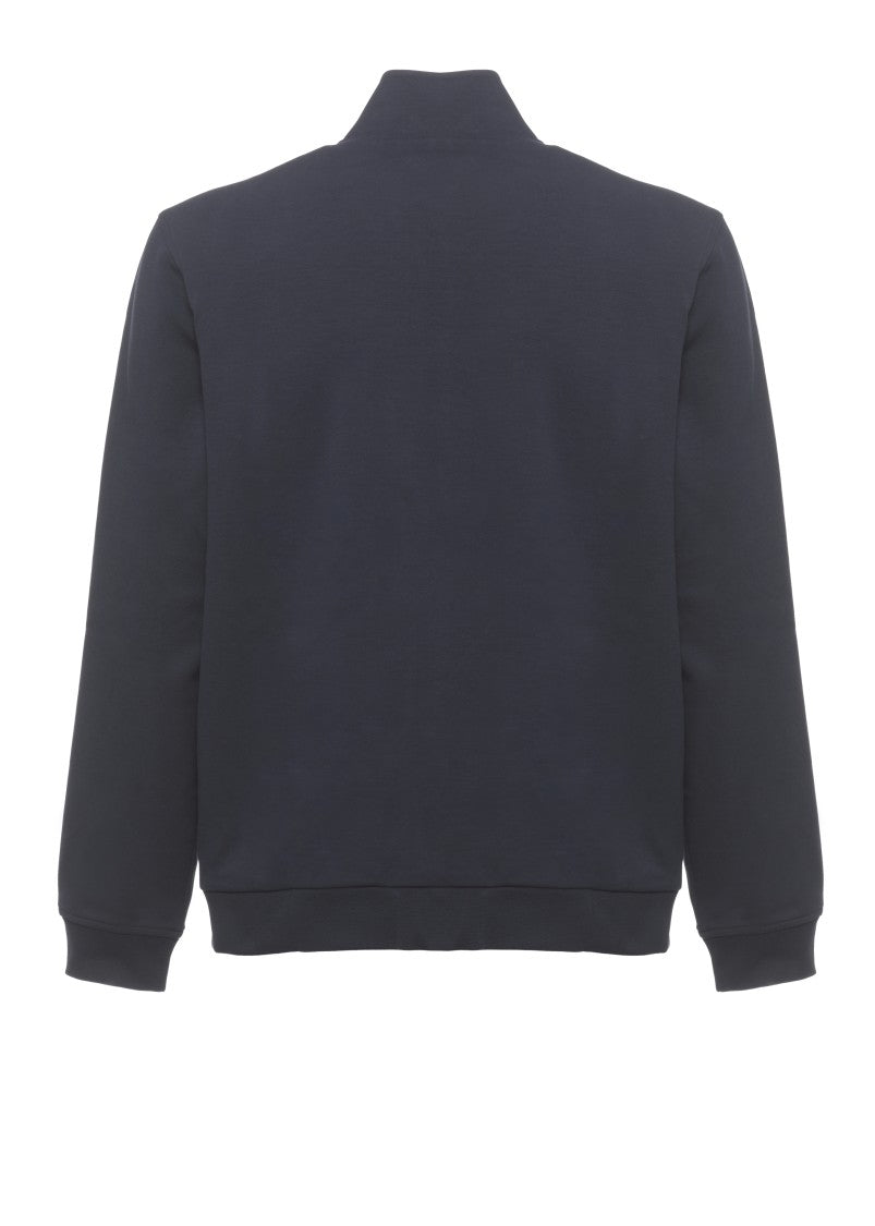 Fay Blue Quilted Padded Bomber Jacket