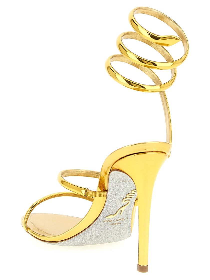 René Caovilla Cleo Metallic' Sandals