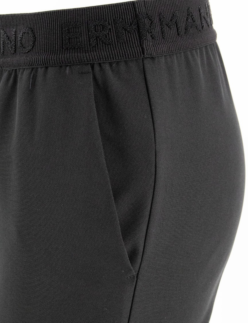 Ermanno Scervino Black Tailored Cut Trousers With High Waist