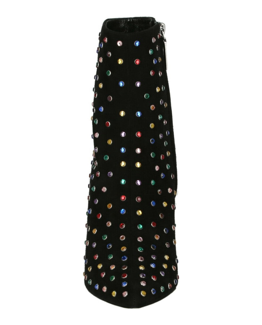 Saint Laurent Betty Embellished Ankle Boots