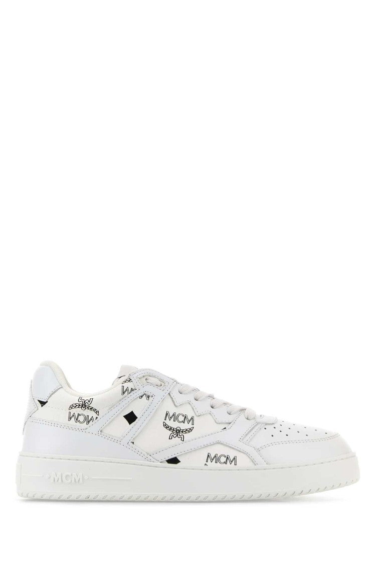 Mcm Printed Canvas Terrain Sneakers
