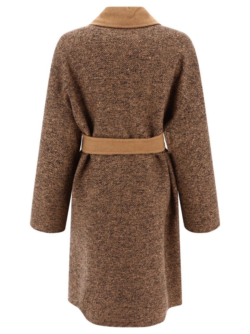Max Mara "Evelin" Reversible Camel And Wool Coat