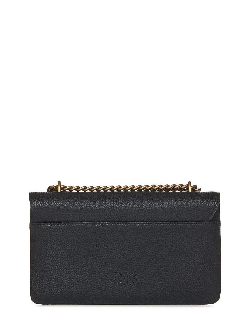 Pinko Mini Grained Leather Shoulder Bag