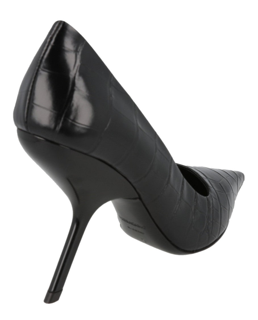 Ferragamo Eva Crocodile Leather Pumps