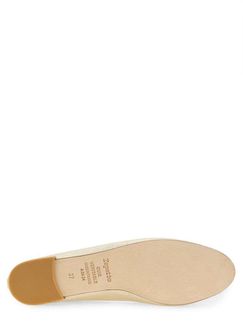 Repetto Ballerina Cendrillon Metallic Sheen Bow Leather Flats