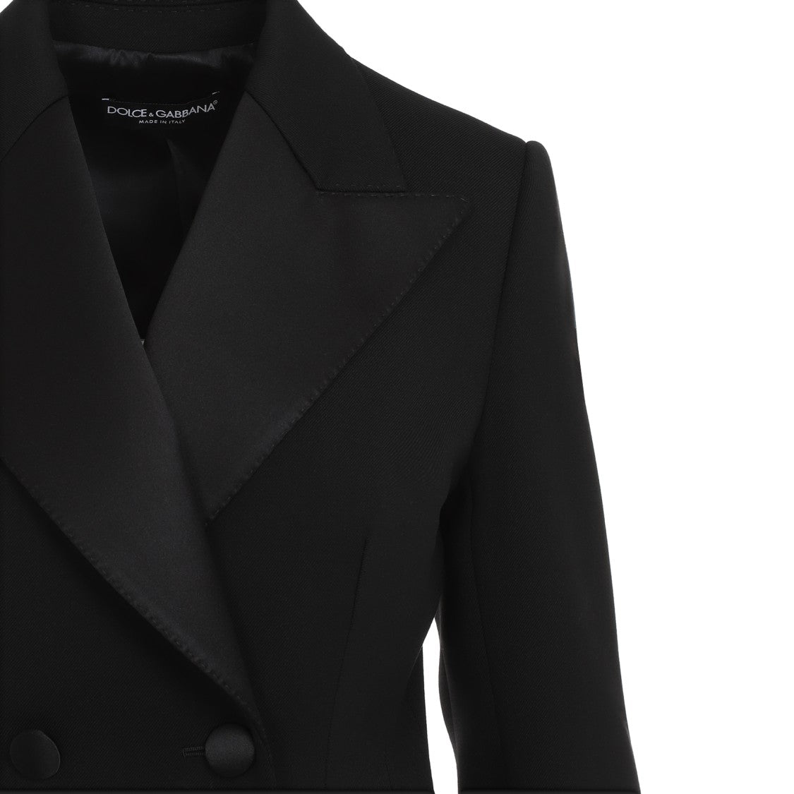 Dolce & Gabbana Black Virgin Wool Jacket