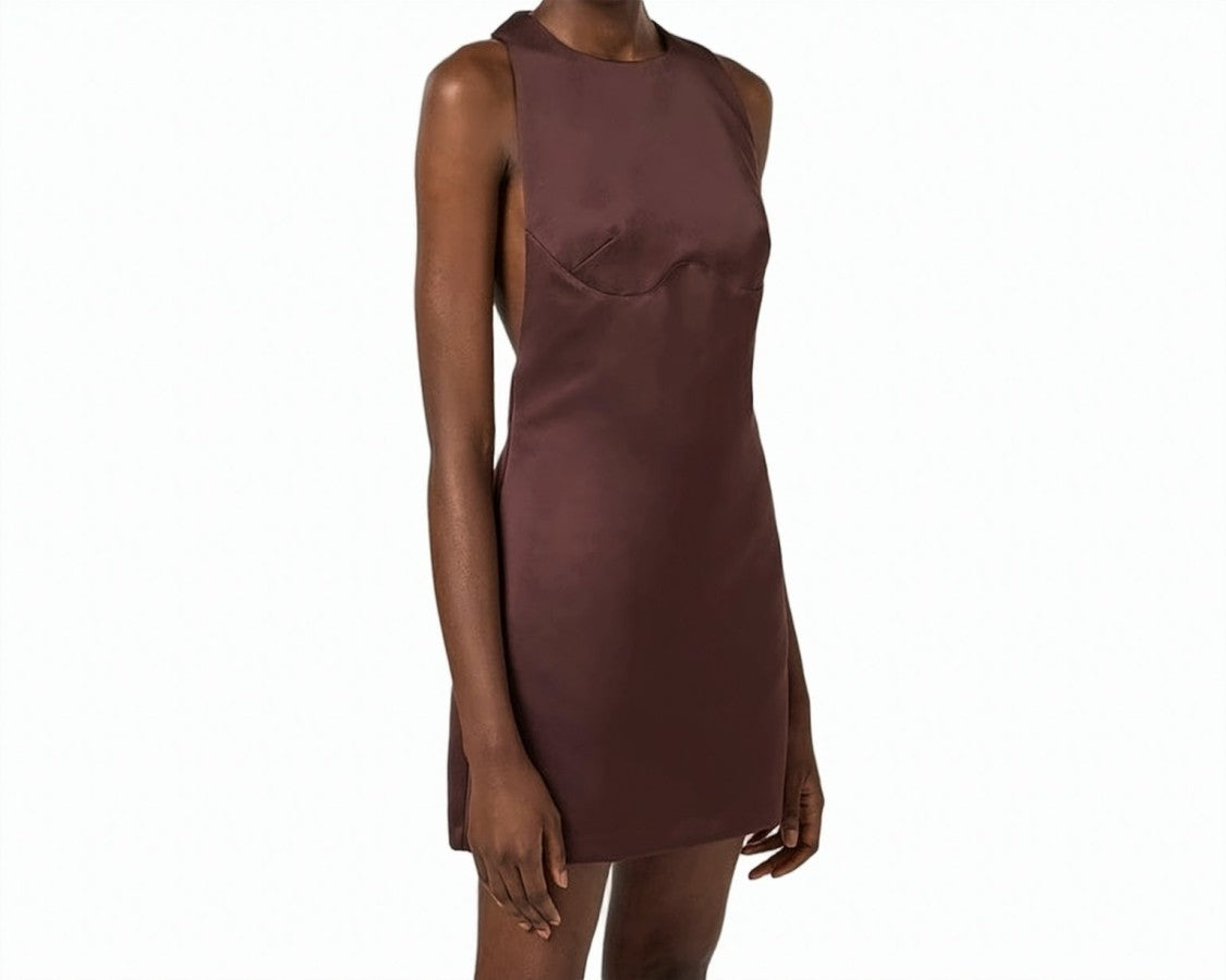 Elisabetta Franchi Black Halter Neck Mini Dress