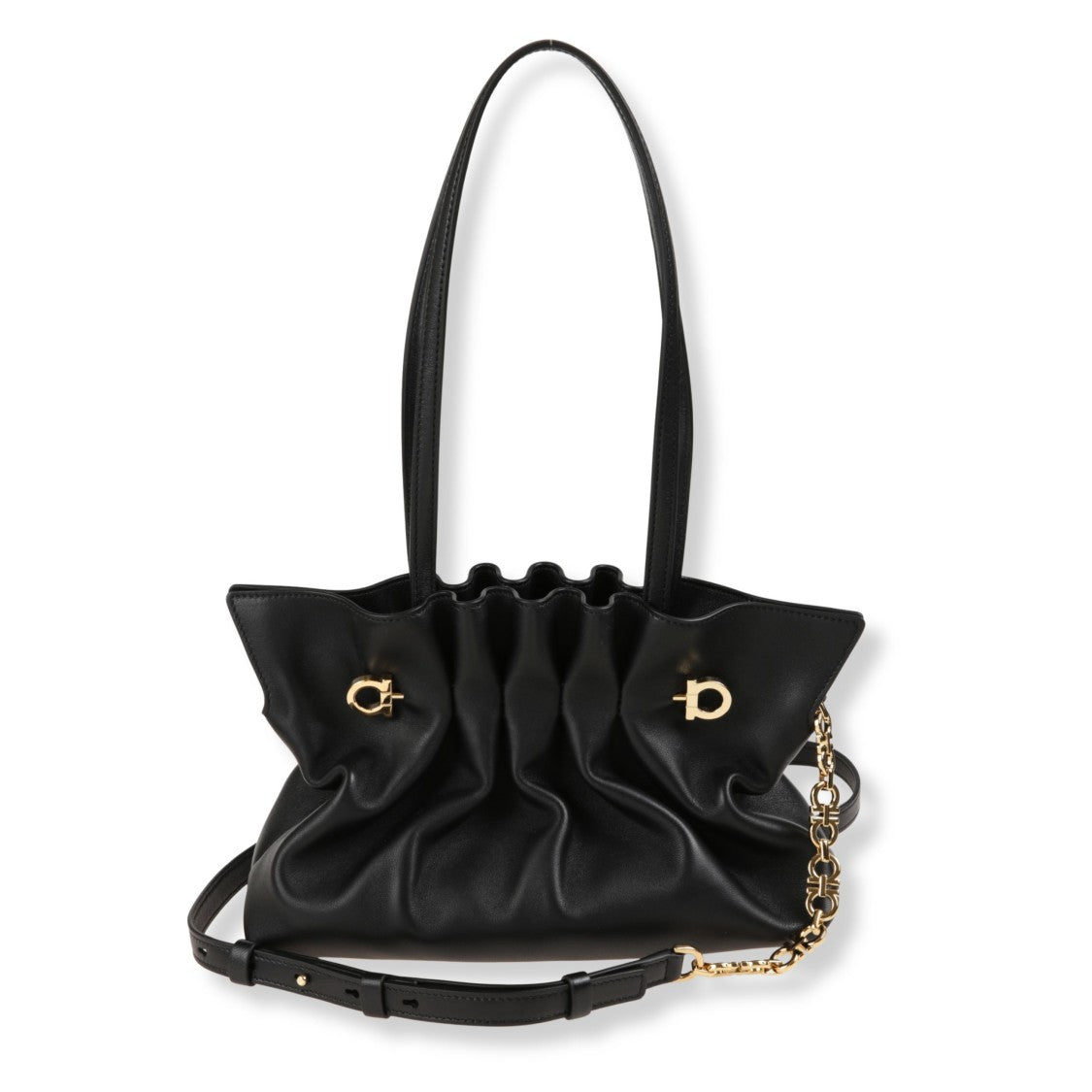 Ferragamo Soft-Structured Shoulder Bag With Minimalist Design