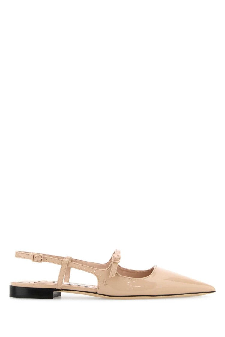 Jimmy Choo Light Pink Leather Didi Ballerinas