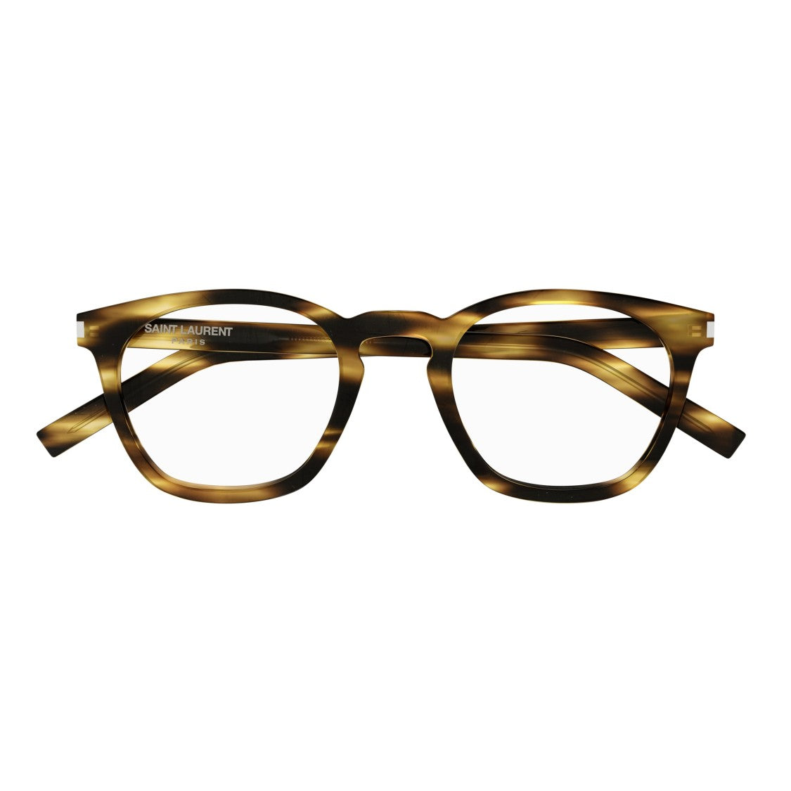 Saint Laurent Sl 30 Slim Tortoiseshell Patterned Slim Frame Eyeglasses