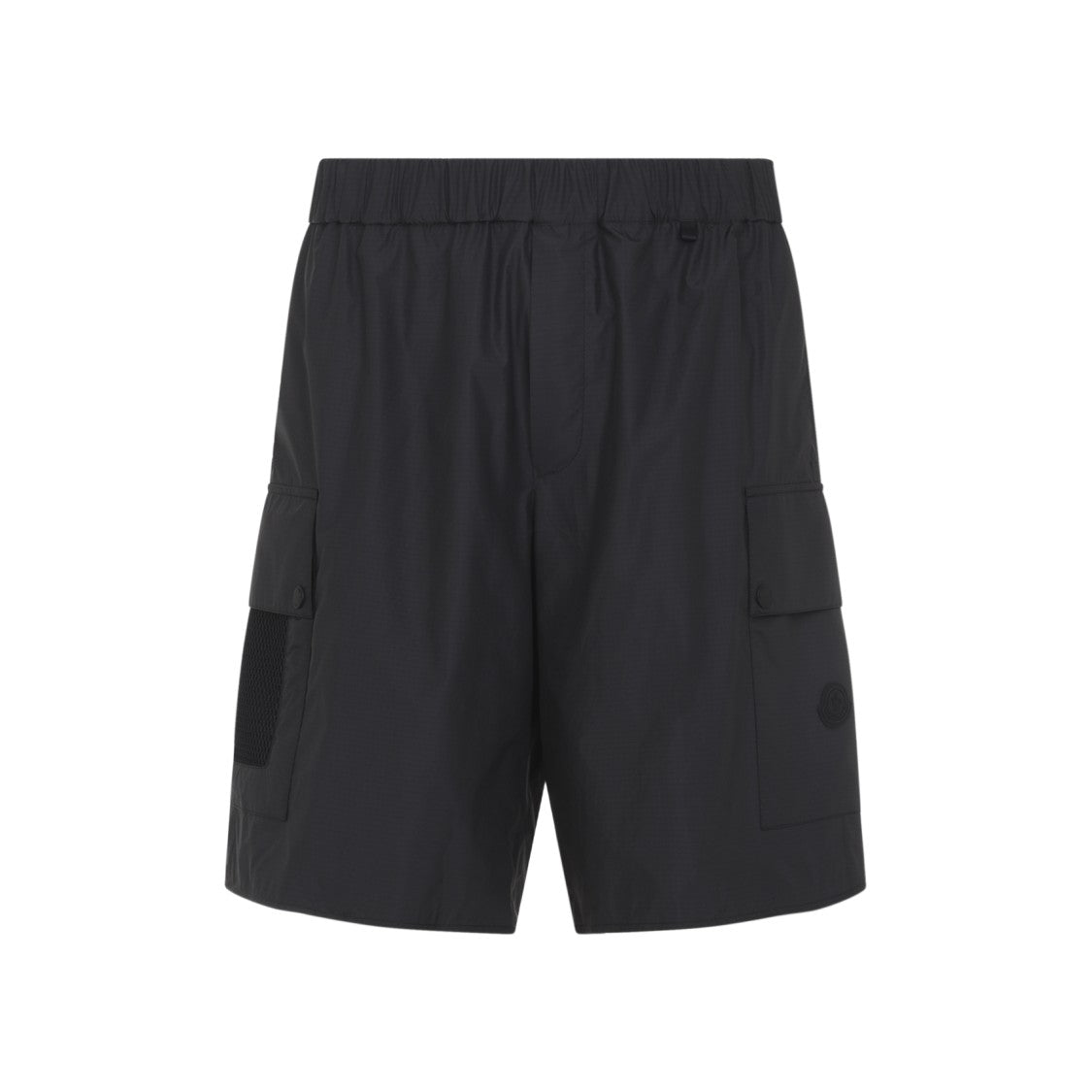 Moncler Black Bermuda Shorts With Cargo Pockets