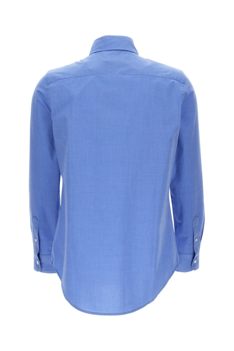 Polo Ralph Lauren Classic Cut Cotton Shirt With Exposed Button Closure