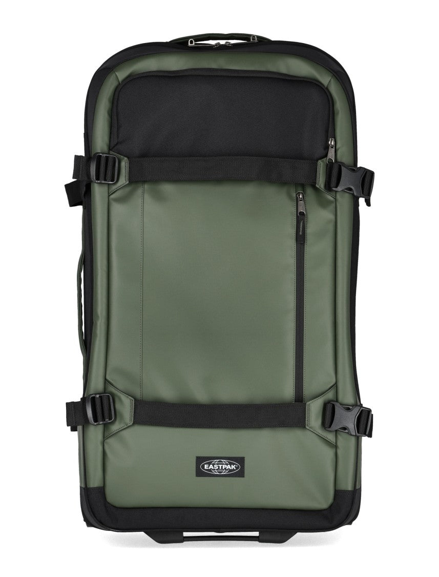 Eastpak Olive Green Transit'r Pro L Wheeled Suitcase