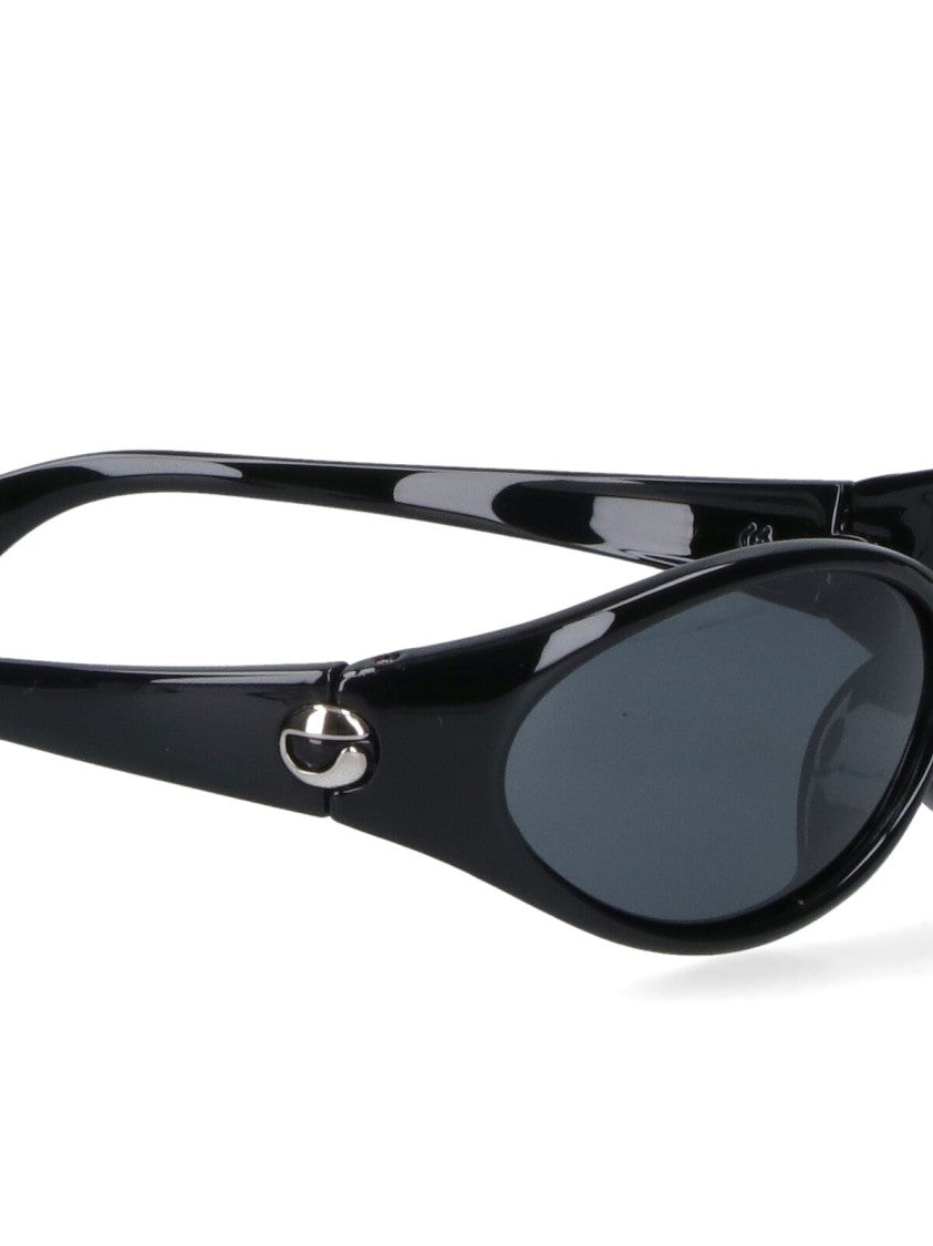 Coperni Sporty Black Acetate Sunglasses With Side Logo Detail