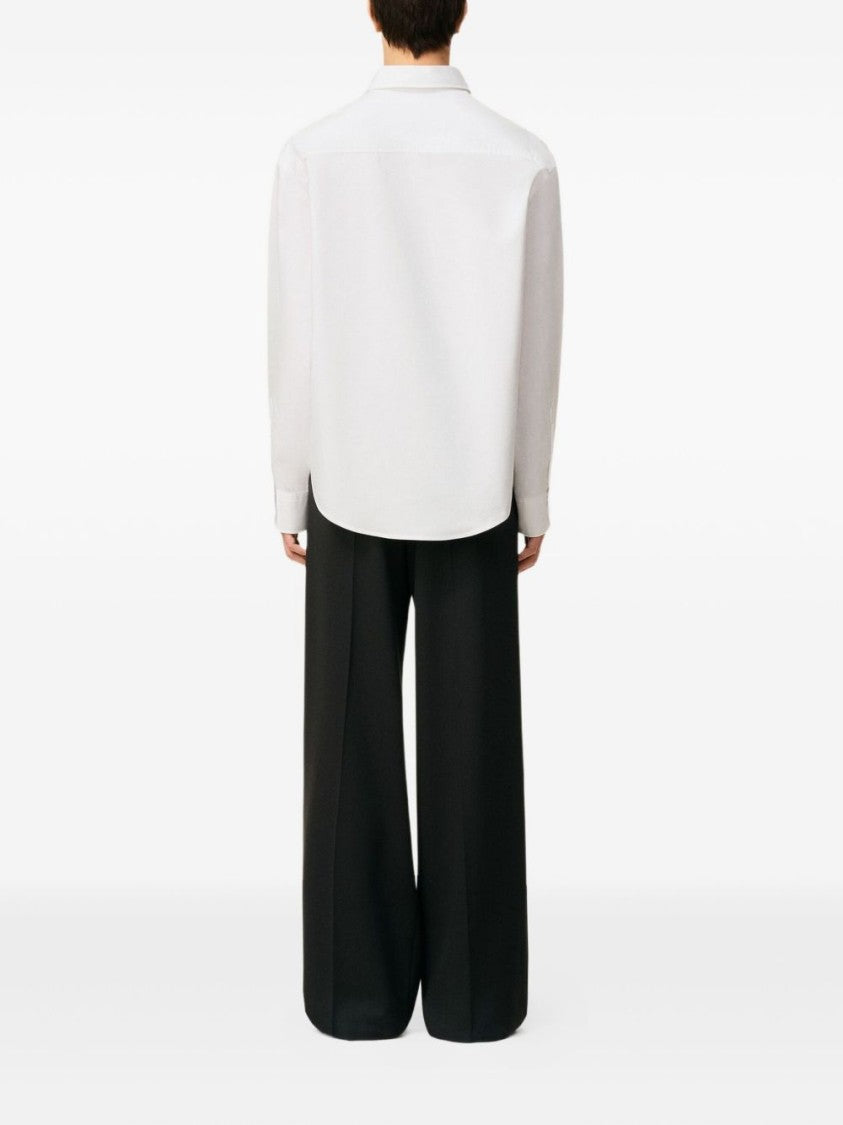 Ami Paris Classic White Button-Front Shirt