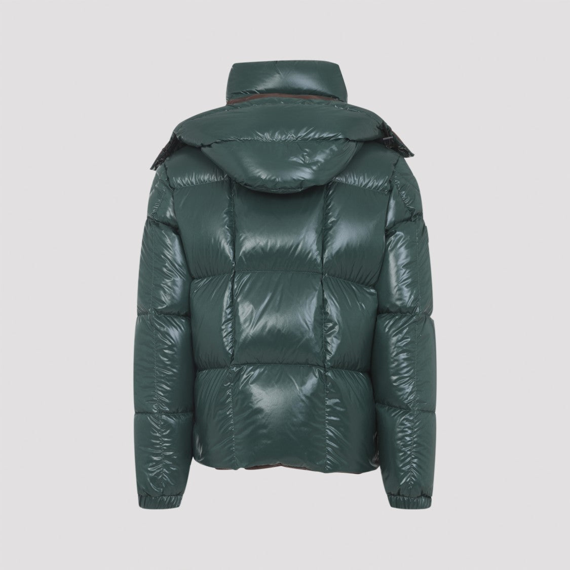 Moncler Padded Dark Green Parana Jacket With Detachable Hood