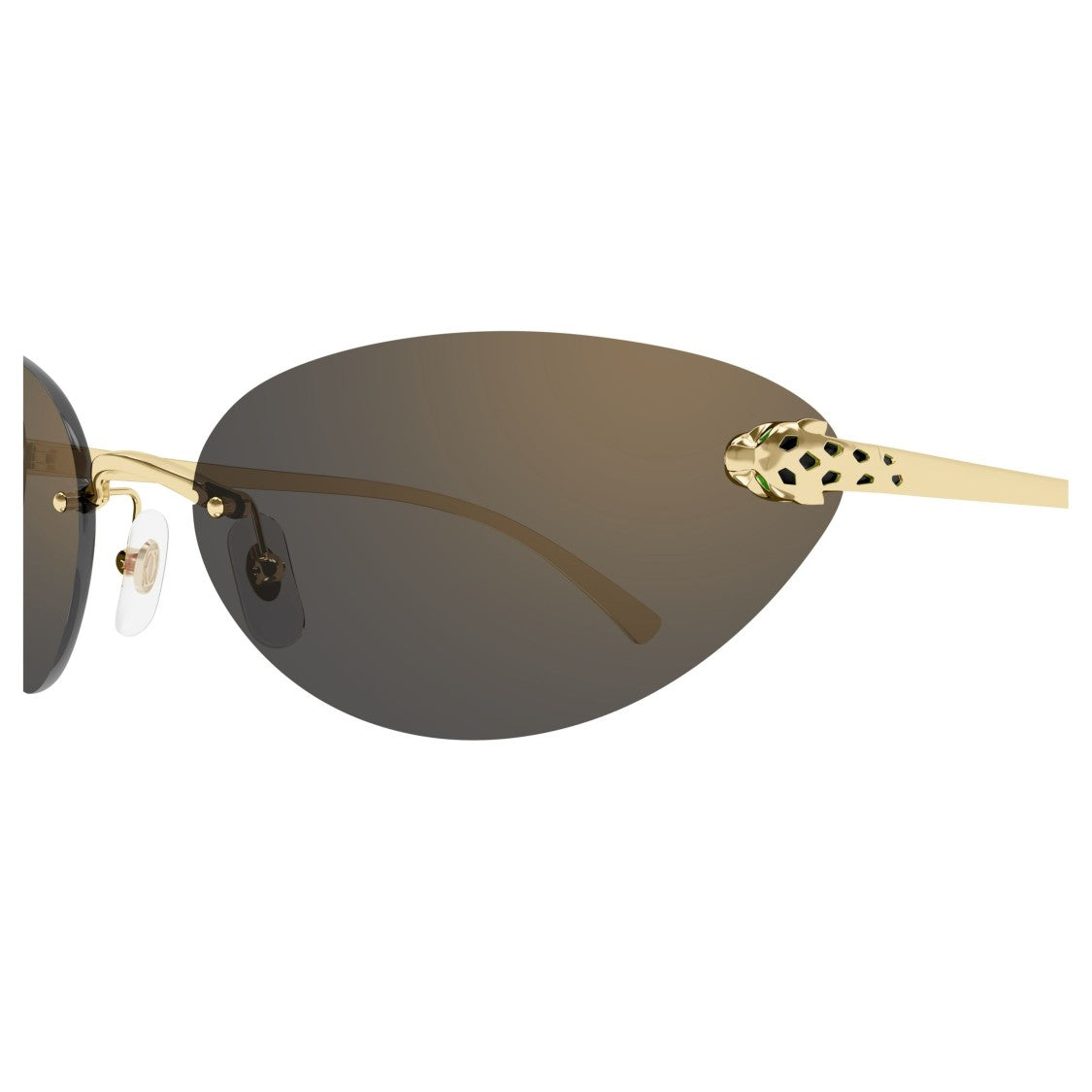 Cartier Ct0635s Rimless Oval Sunglasses