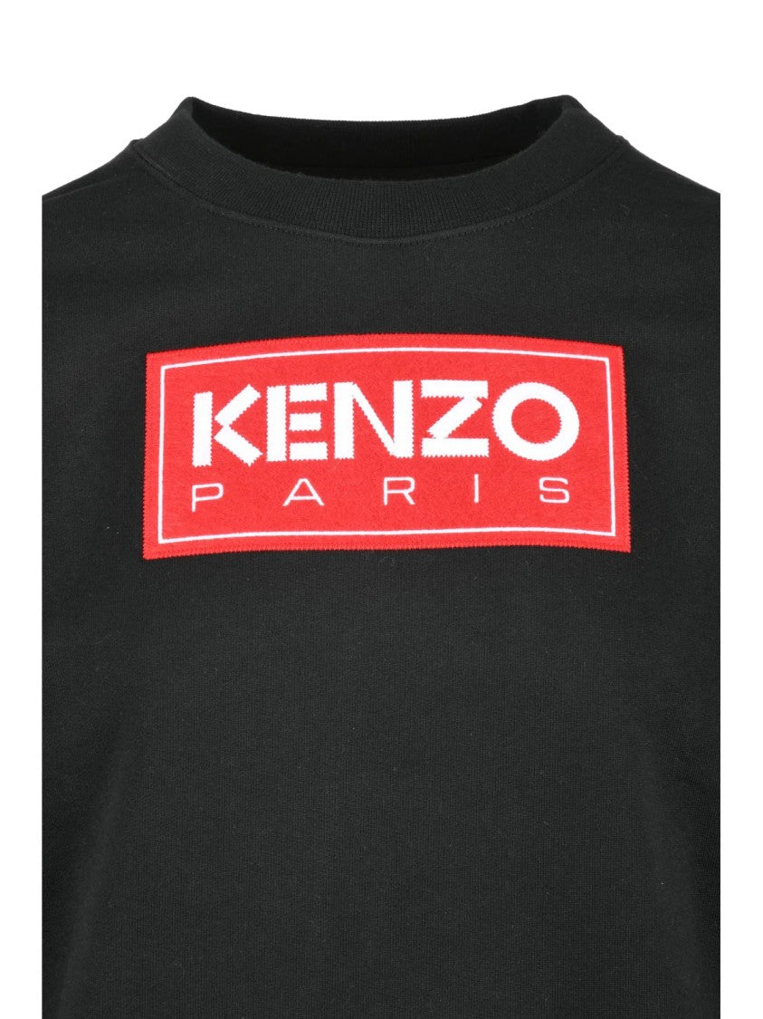 Kenzo Black Cotton Crewneck Regular Fit Sweatshirt