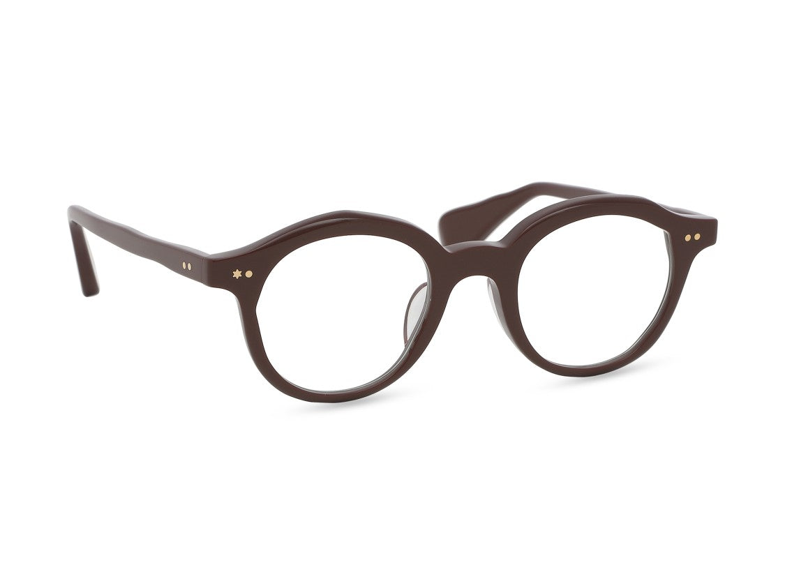 Masahiro Maruyama Dark Brown Mm-0026 Rounded Acetate Eyeglasses