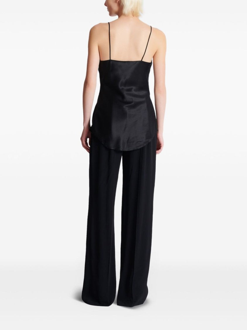 Balmain Black Thin Strap Square Back Top