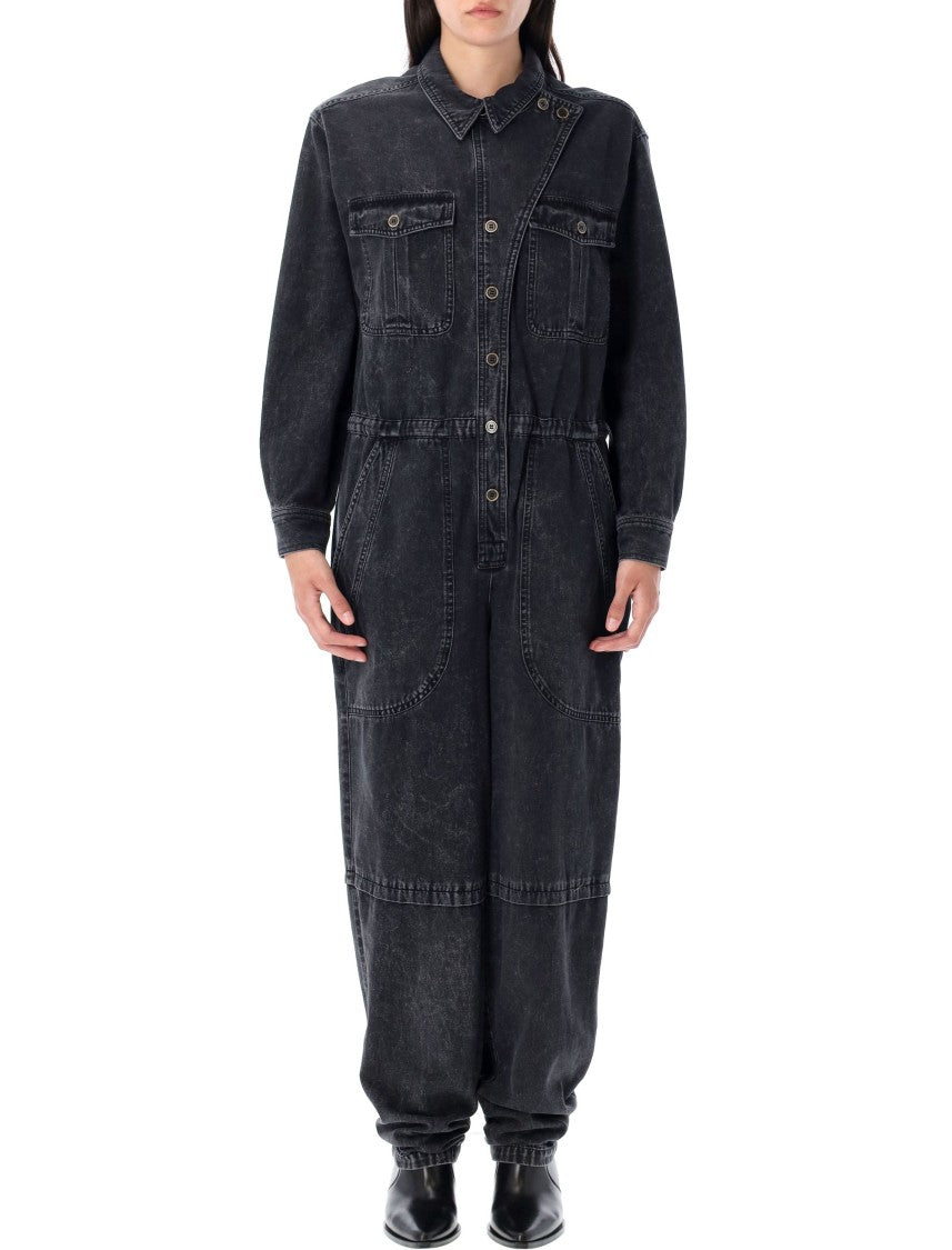 Isabel Marant Étoile Nadia Relaxed Denim Jumpsuit