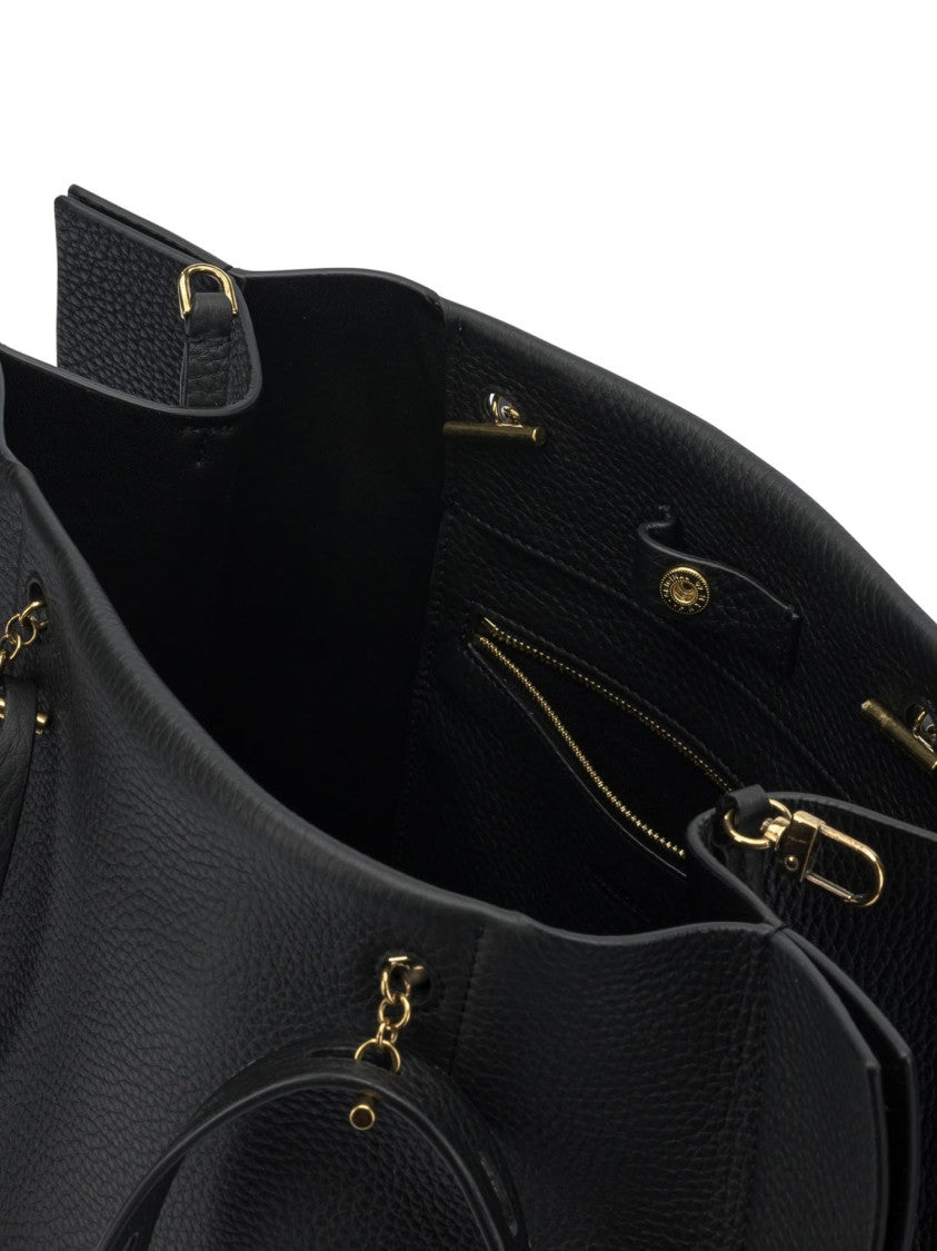 Minobossi Textured Leather Shoulder Bag