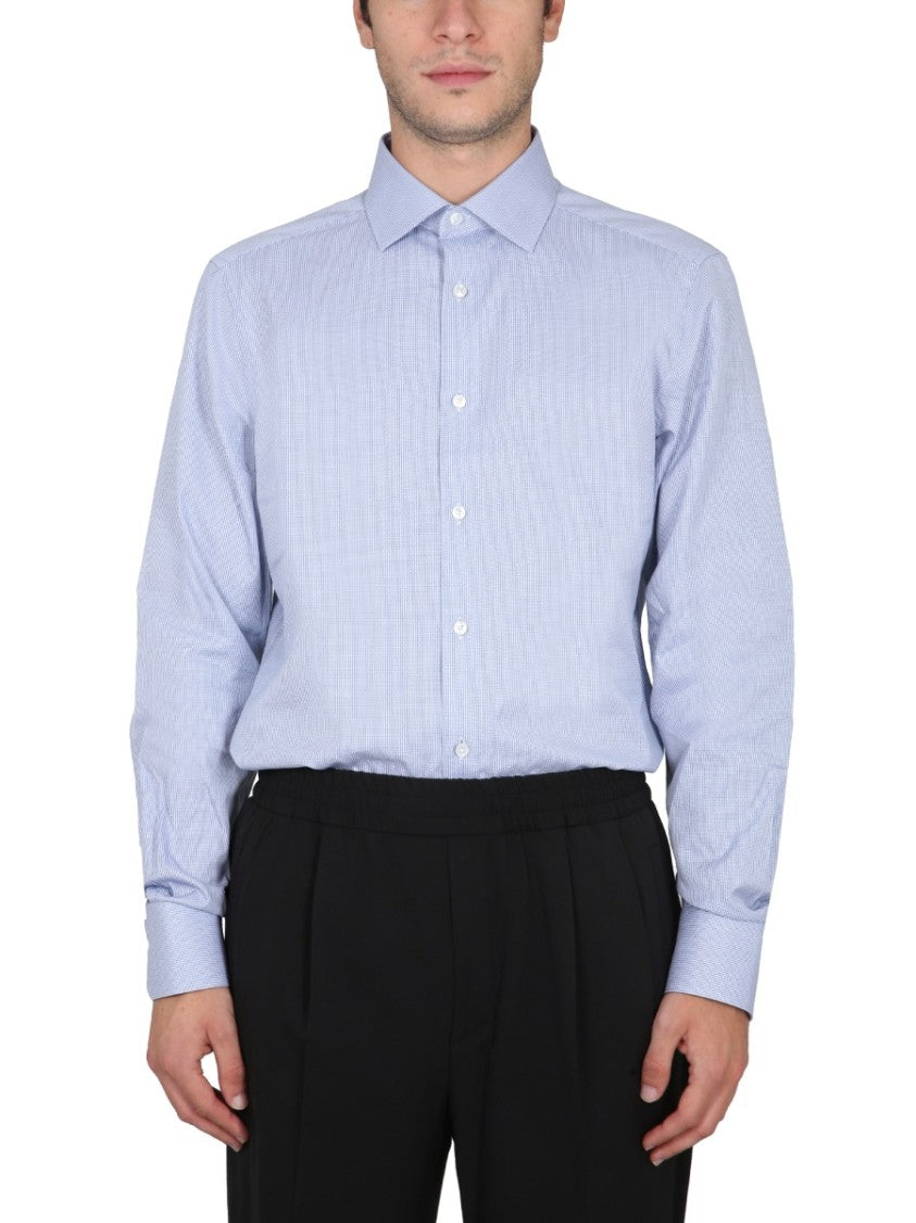 Zegna Tailored Button-Down Shirt With Classic Collar