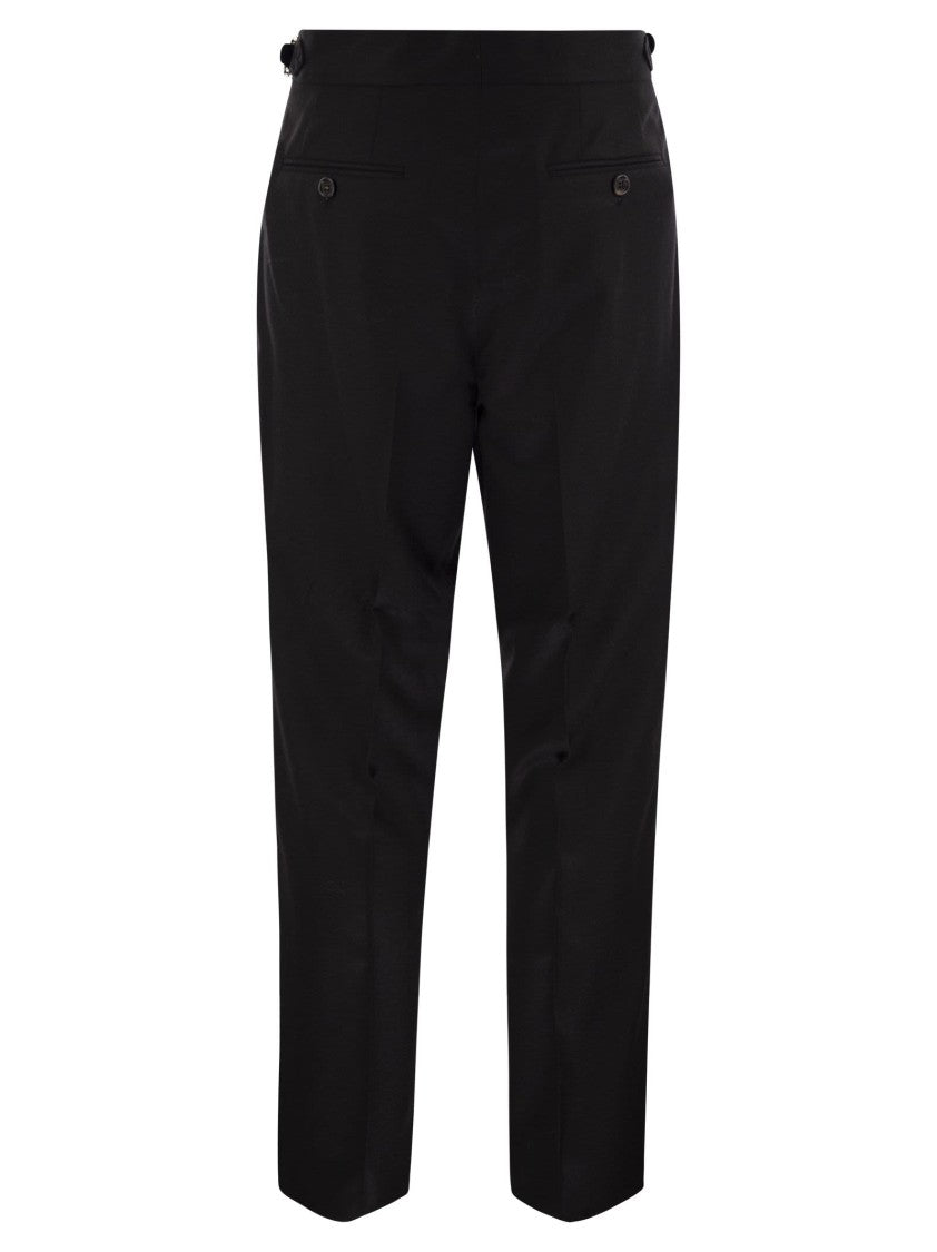 Brunello Cucinelli Tailor-Fit Trousers In Virgin Wool Canvas