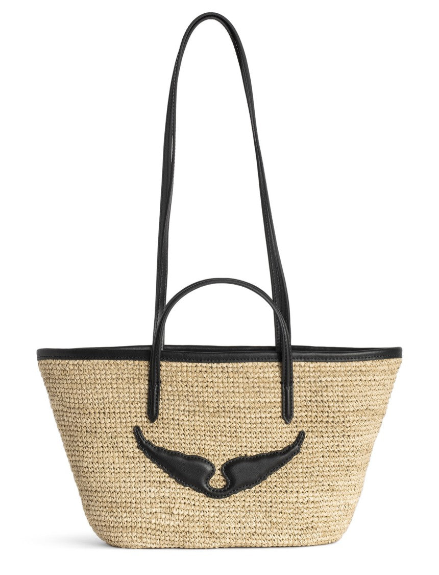 Zadig & Voltaire Woven Straw Tote Bag