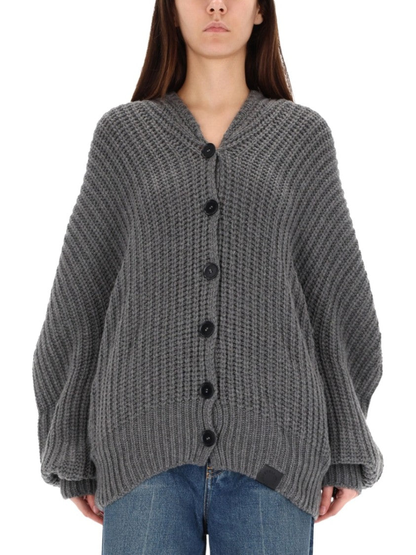 Stella Mccartney Chunky Ribbed Knit Oversized Sweater