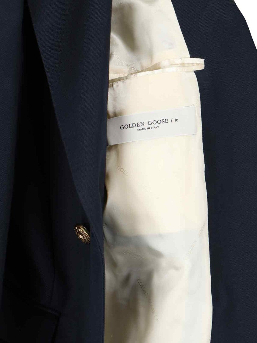 Golden Goose Double-Breasted Blazer – Navy