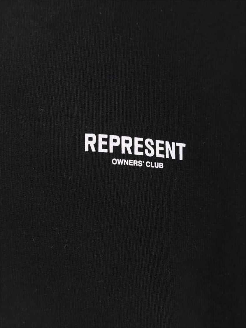 Represent Solid Black Hoodie With Front Kangaroo Pocket