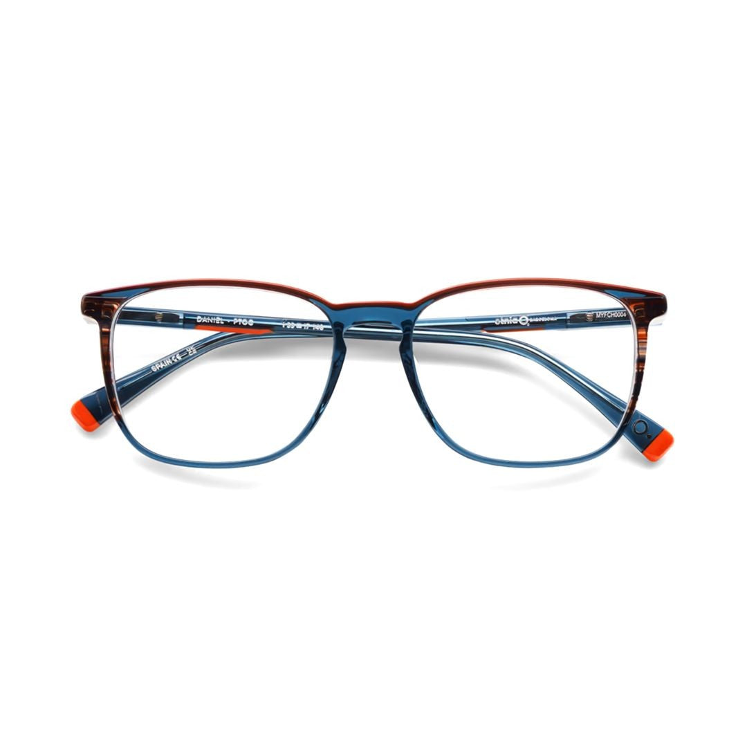 Etnia Barcelona Daniel Rectangular Acetate Eyeglasses With Striped Patterns