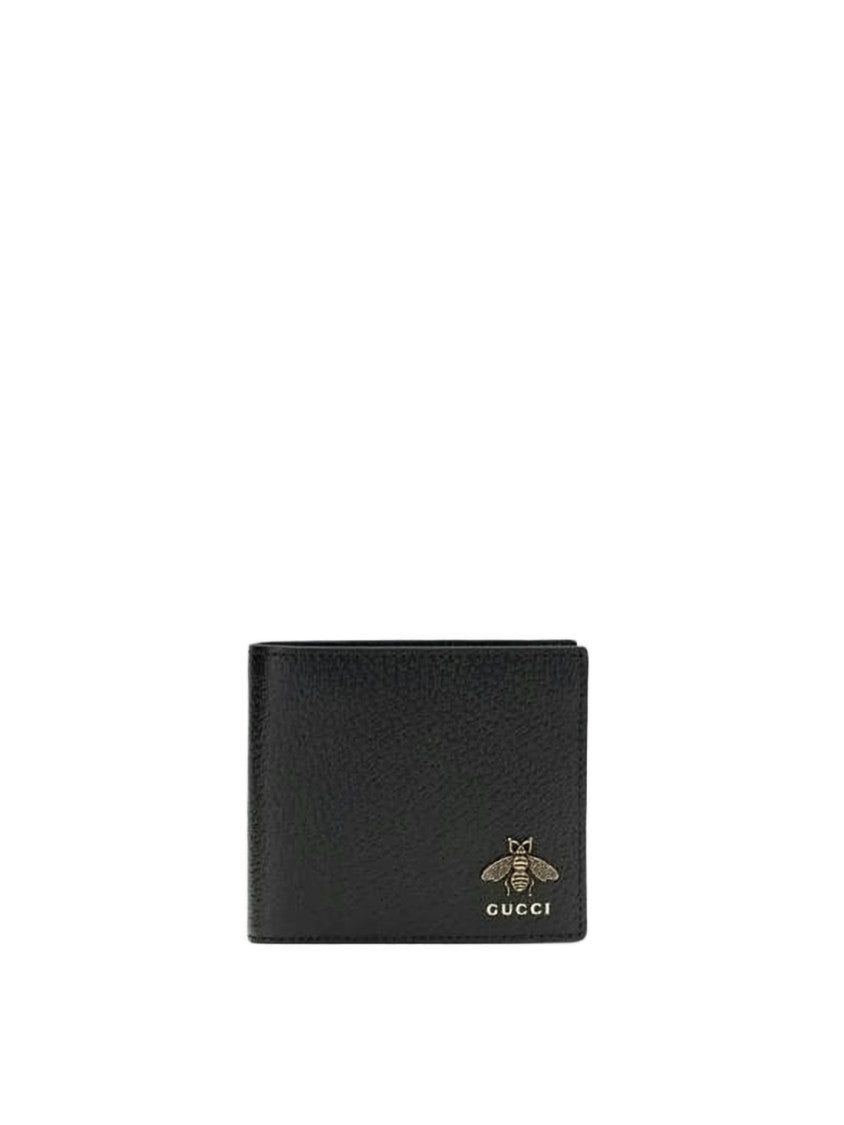 Gucci Textured Black Bifold Wallet