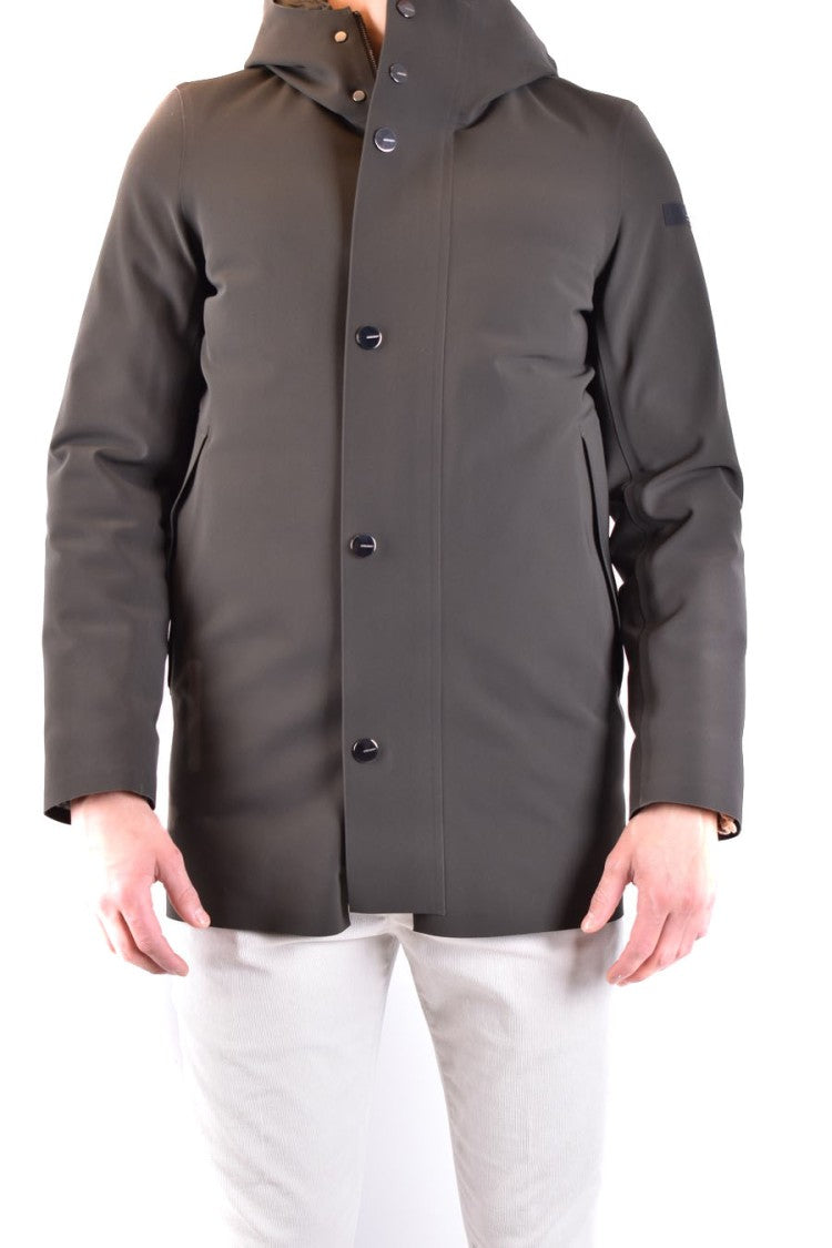 Rrd Matte Finish Green Down Jacket Hood