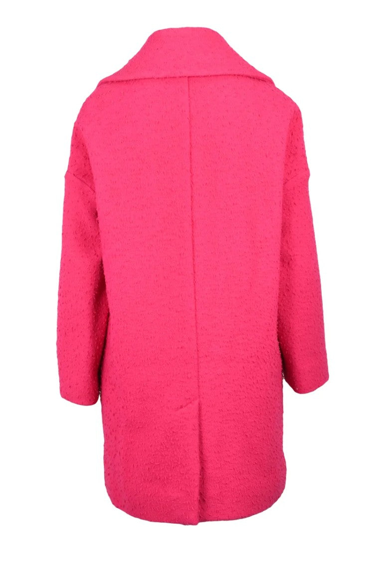 Red Valentino Double-Breasted Coat - Fuchsia