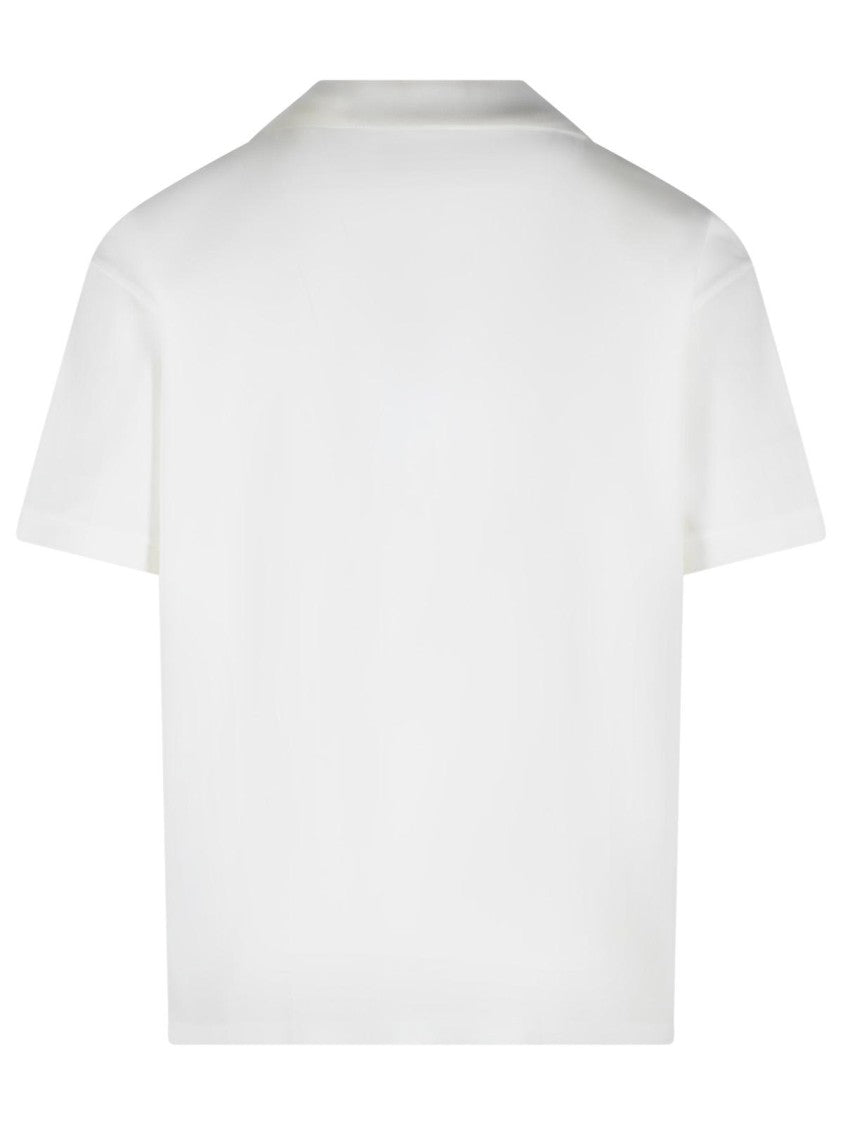 Maison Margiela White Cotton Polo Shirt