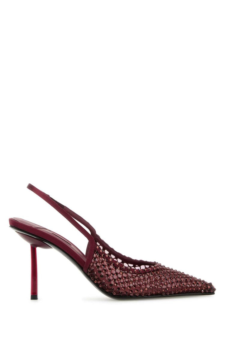 Le Silla Embellished Mesh Gilda Pumps