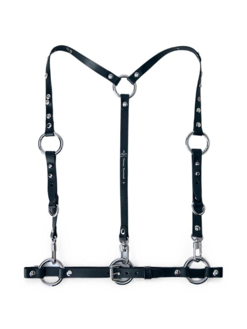 Vivienne Westwood Black Harness-Inspired Leather Belt