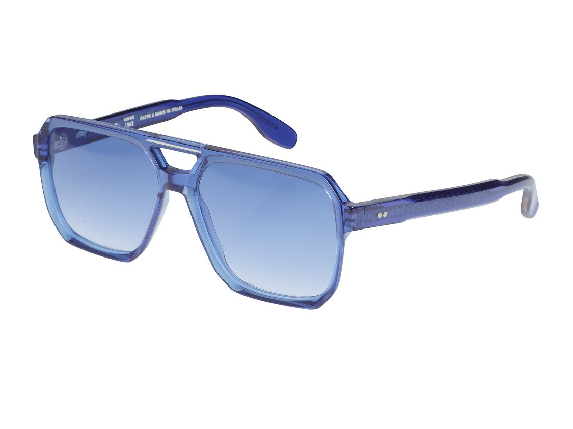 Kador Blue Big 1-58 Translucent Oversized Square Sunglasses