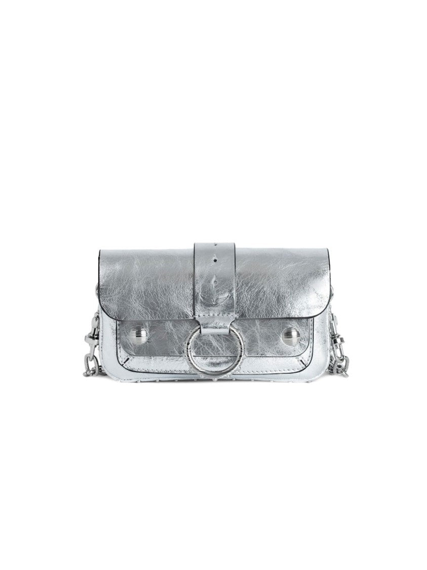 Zadig & Voltaire Metallic Silver Clutch