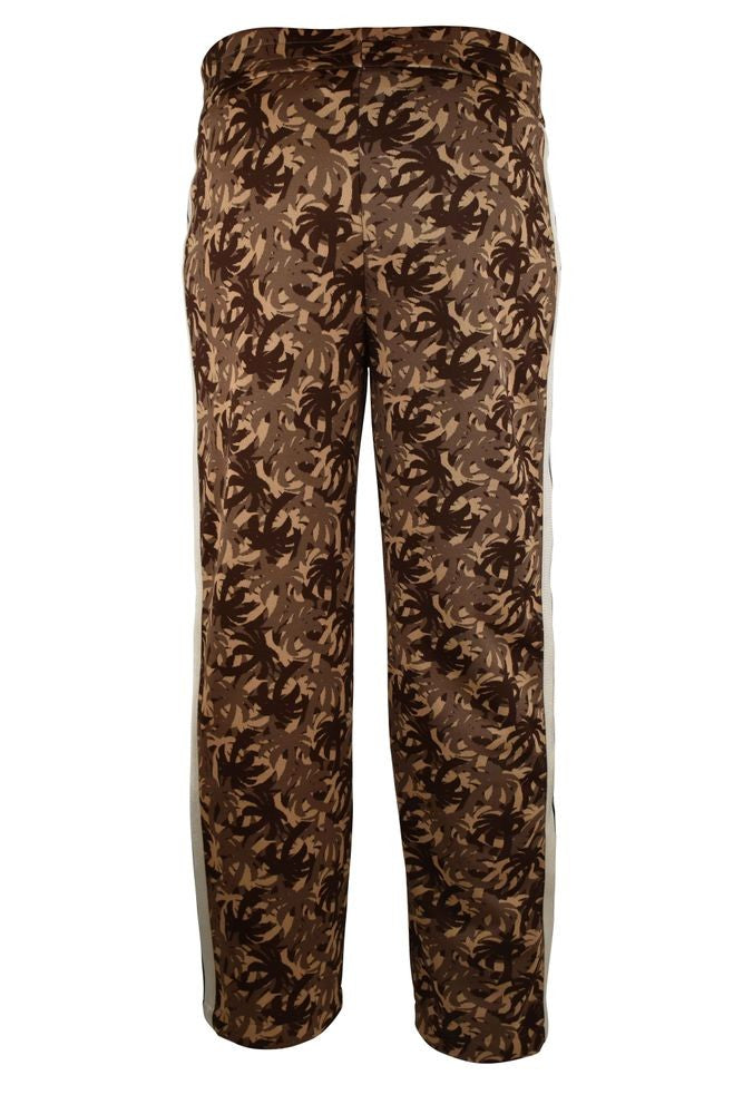 Palm Angels Brown Polyester Jogging Pants
