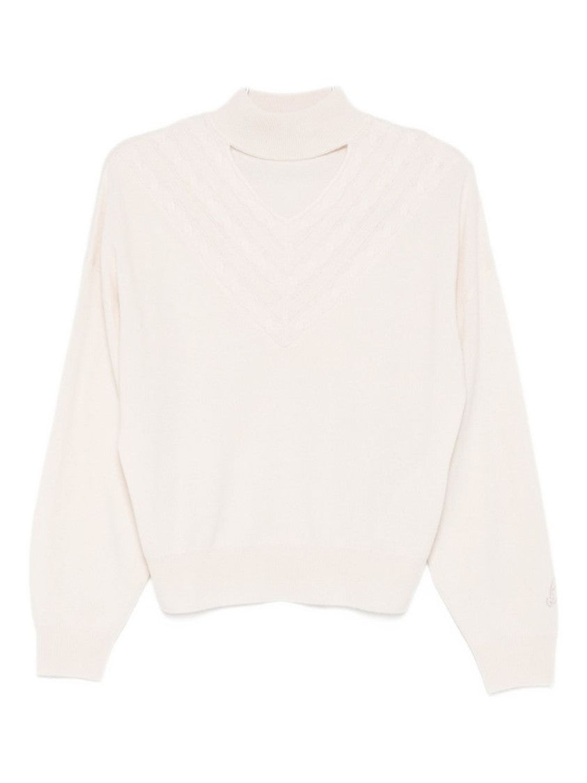 Blugirl Beige Wool And Cashmere Blend Sweater